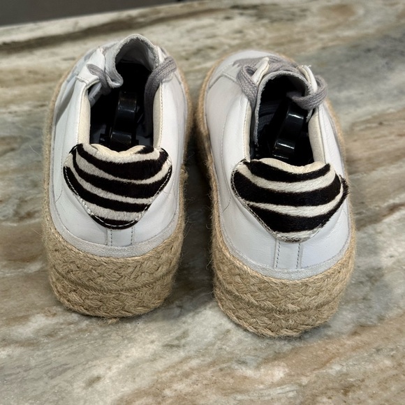 Women’s Coconuts by Matisse white leather platform espadrille sneakers- Size 9 - Picture 9 of 12